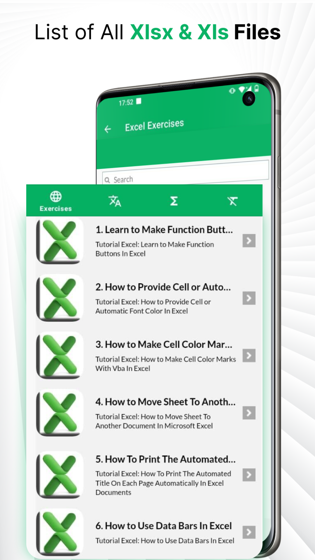 اسکرین شات 2 برنامه Xlsx File Reader & Xls Viewer