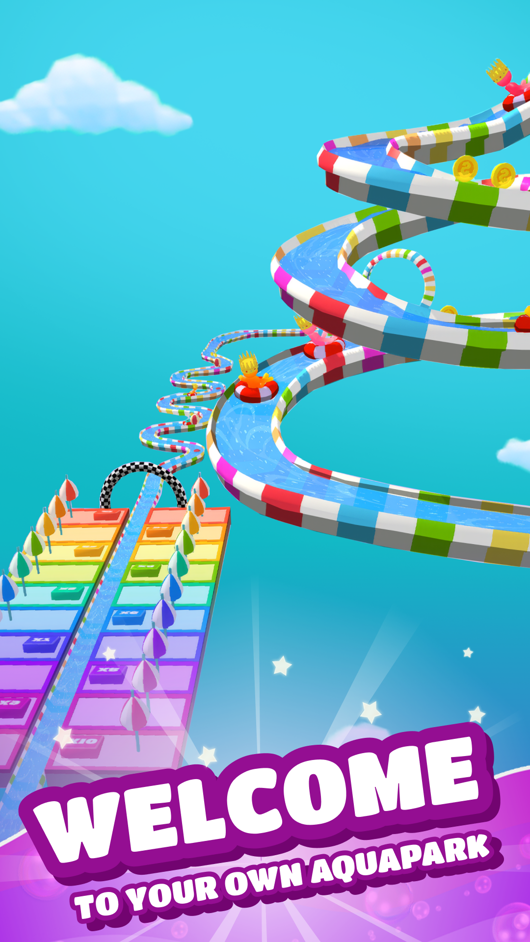 اسکرین شات 2 بازی My Aquapark: Fun Race!