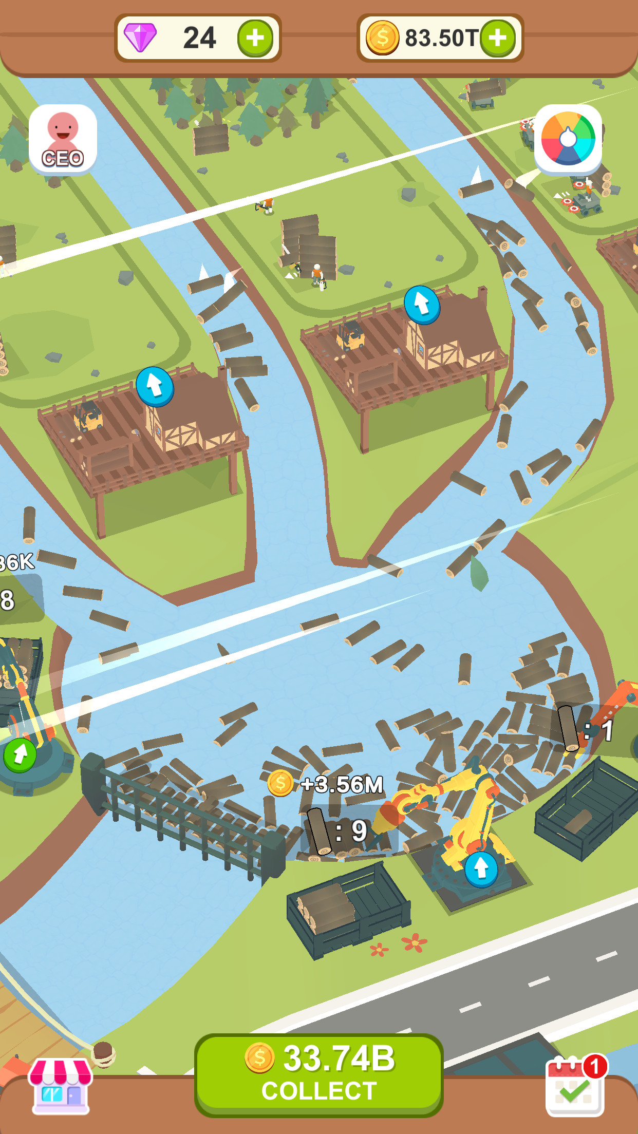 اسکرین شات 3 بازی Aquatic Logging Factory