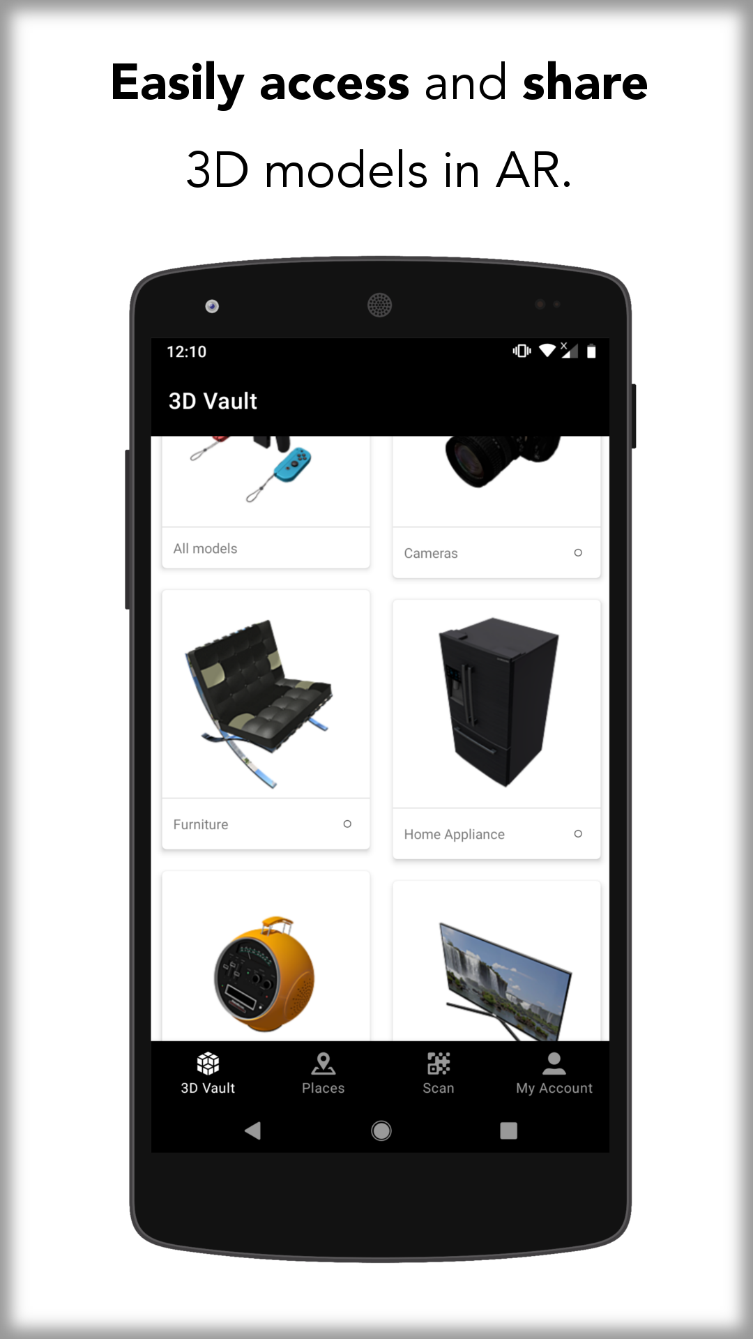 اسکرین شات 1 برنامه Augment - 3D Augmented Reality