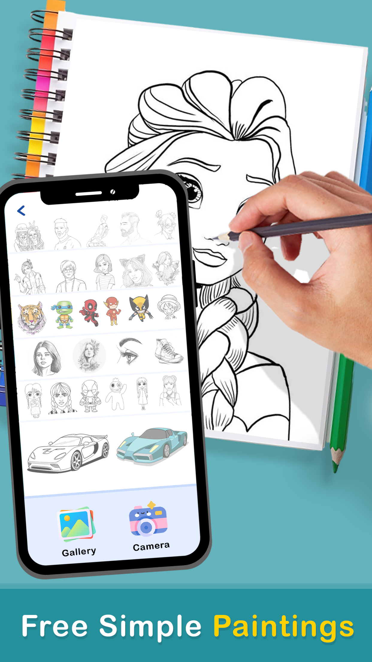 اسکرین شات 3 برنامه AR Drawing Sketch and Color