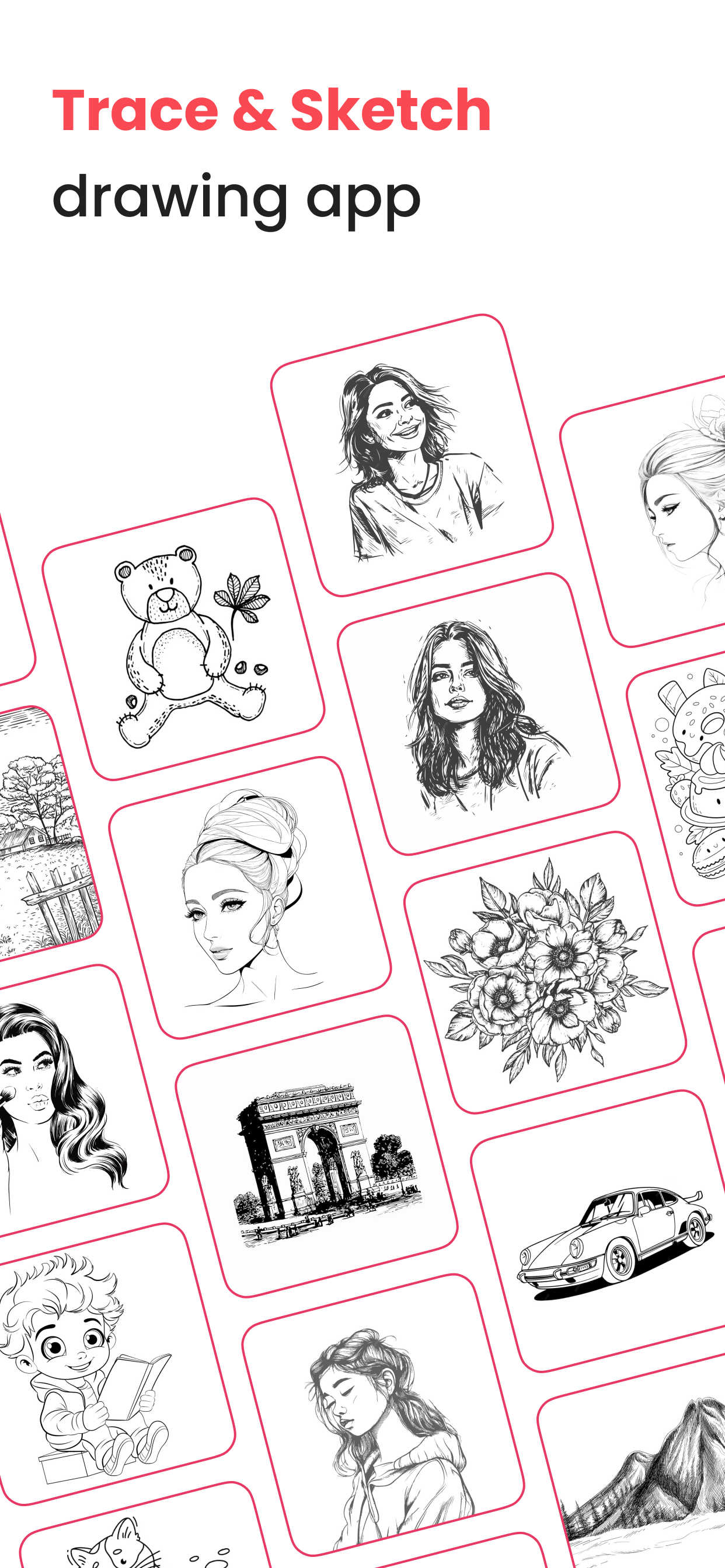 اسکرین شات 1 برنامه Ar Drawing: Trace to Sketch