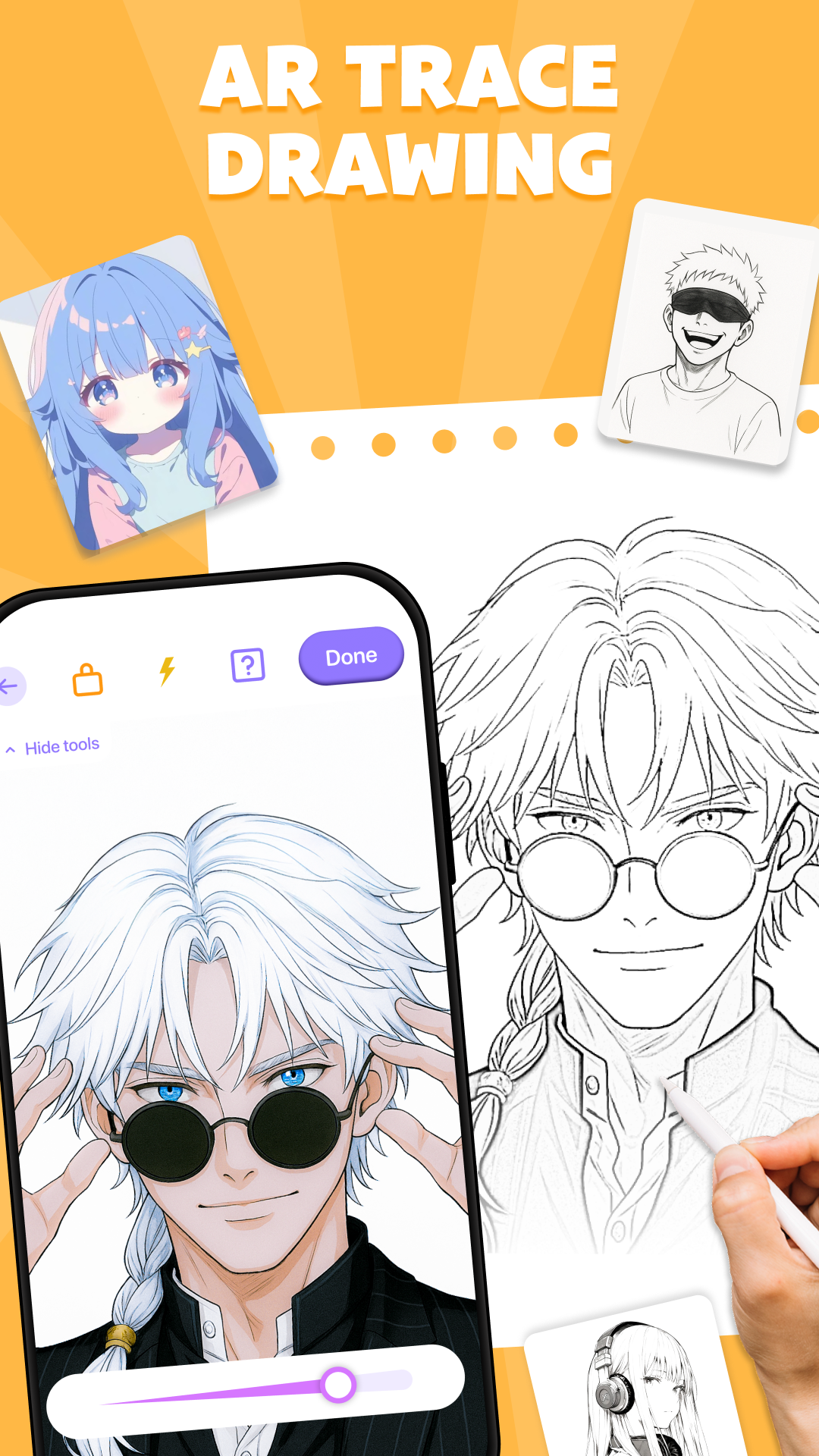 اسکرین شات 1 برنامه Draw Anime: Easy AR Drawing