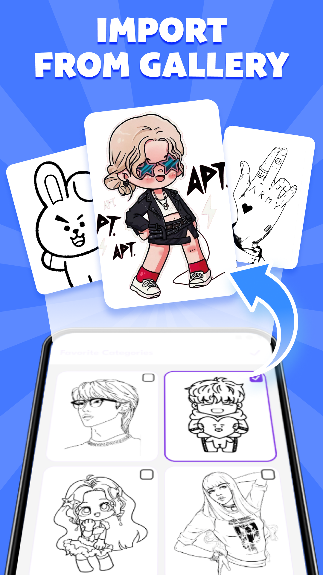 اسکرین شات 4 برنامه Draw Anime: Easy AR Drawing