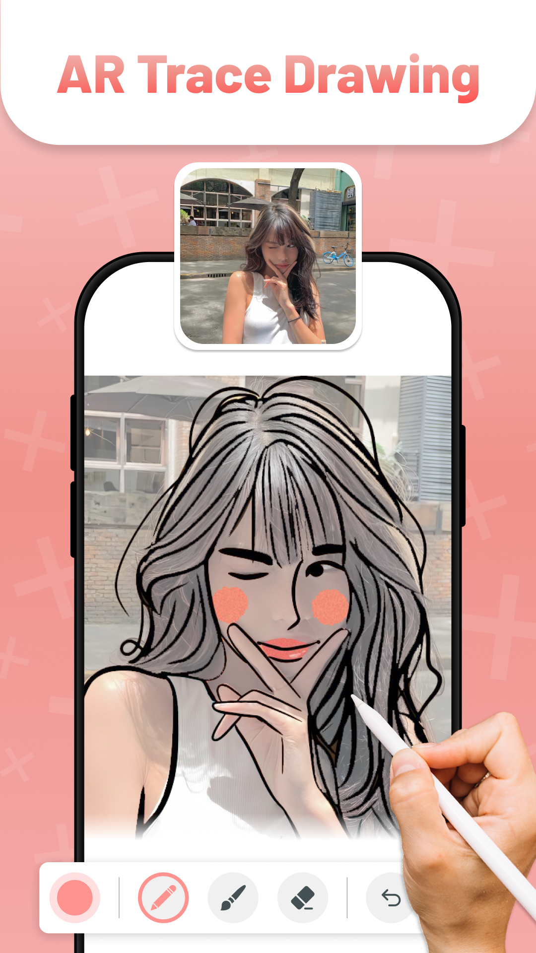 اسکرین شات 1 برنامه AR Drawing - Trace Drawing App