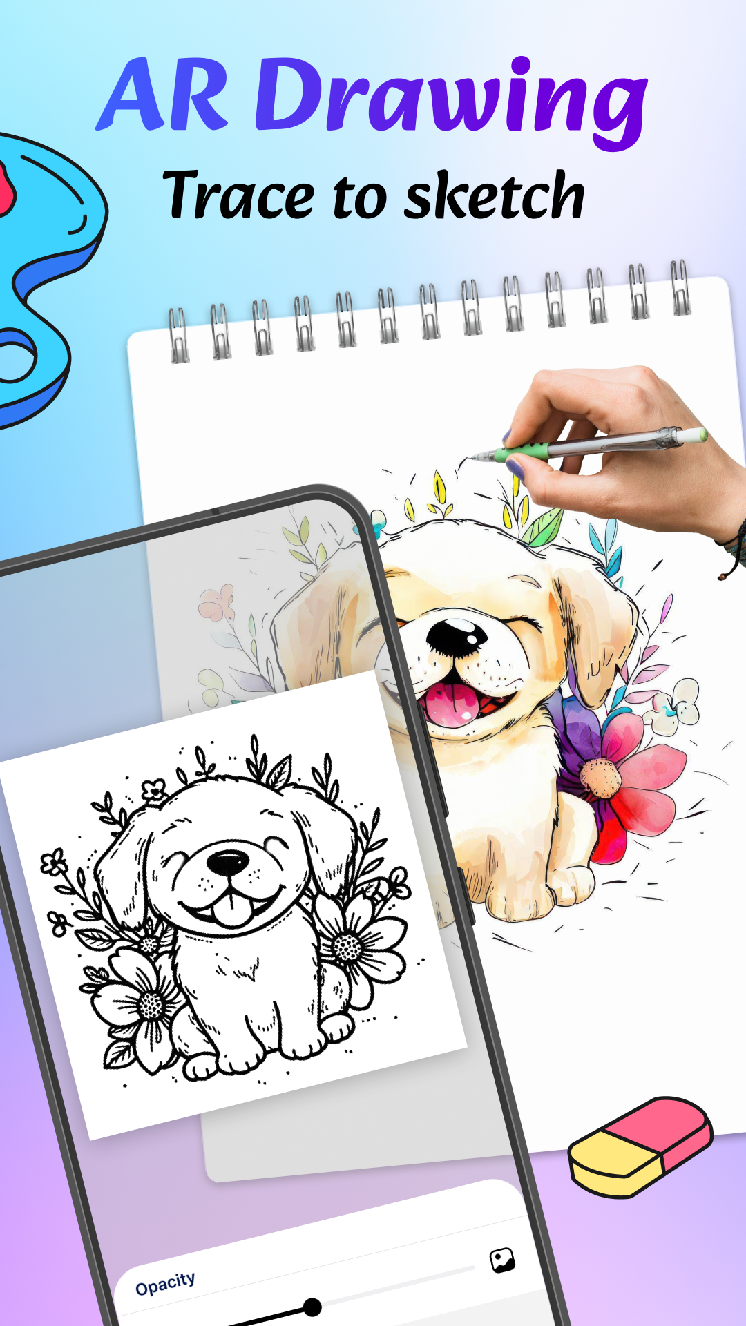 اسکرین شات 2 برنامه AR Tracer: Trace Drawing