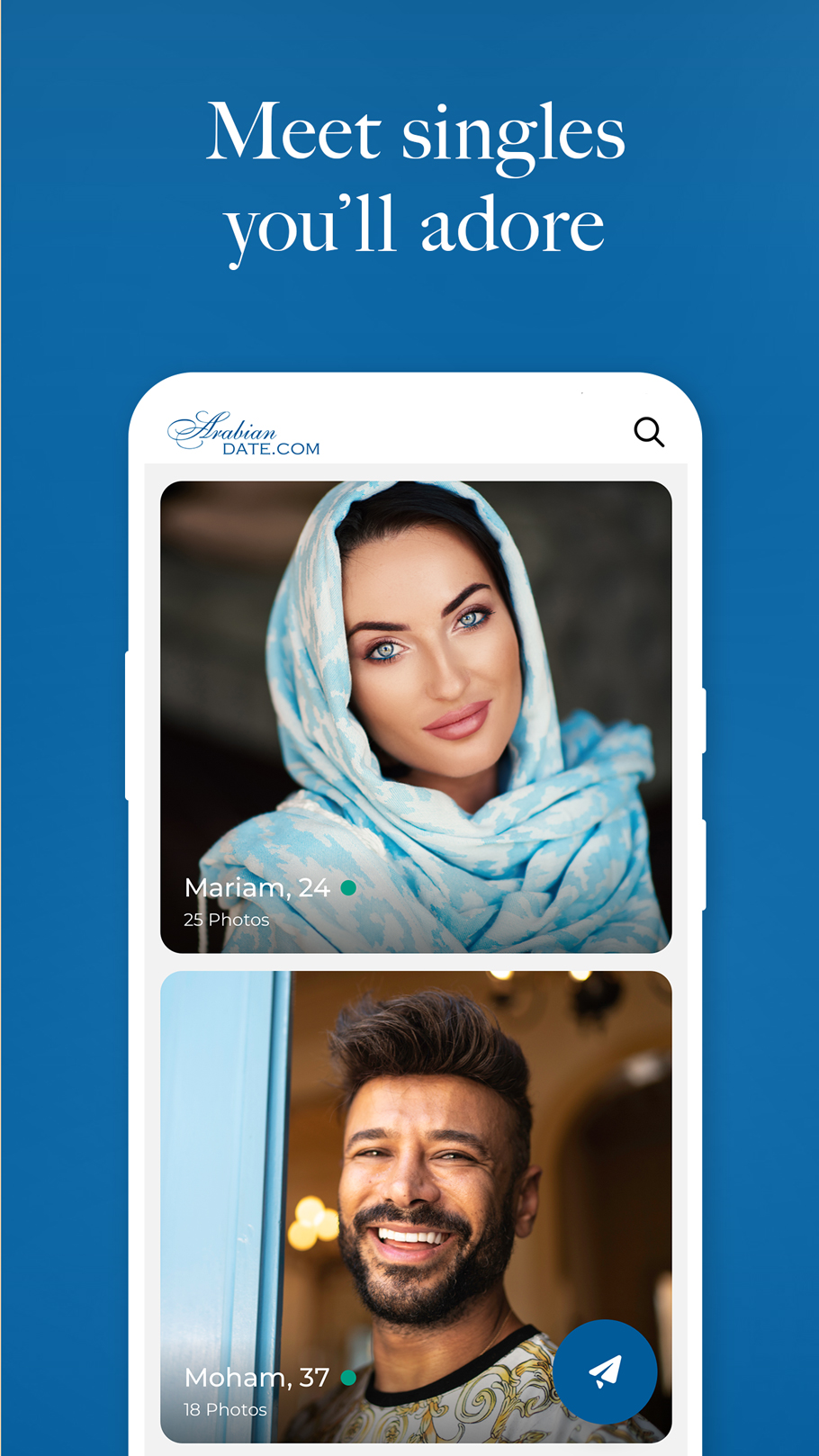 اسکرین شات 3 برنامه ArabianDate: Chat, Date Online