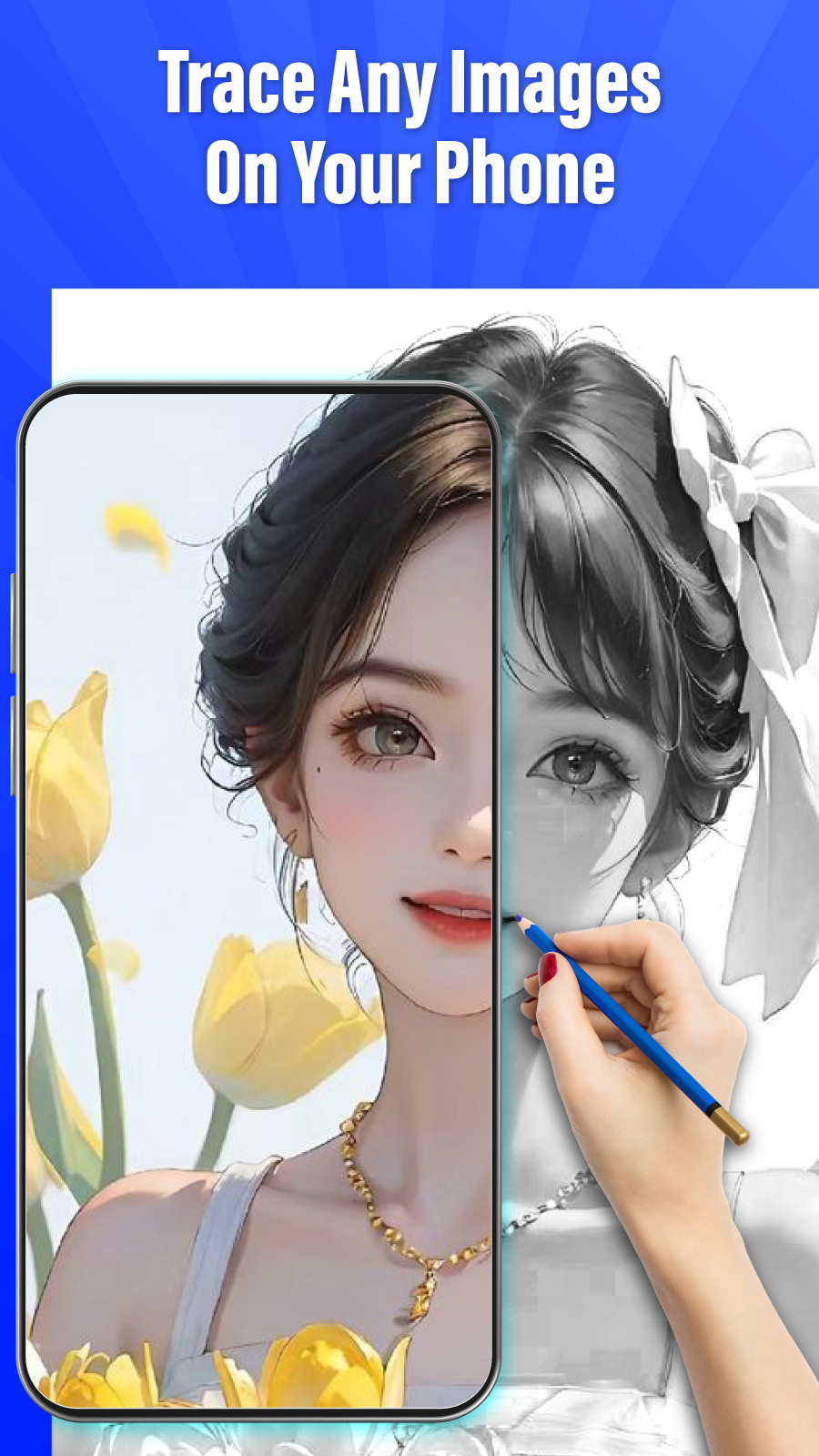 اسکرین شات 1 برنامه AR Drawing: Paint & Sketch