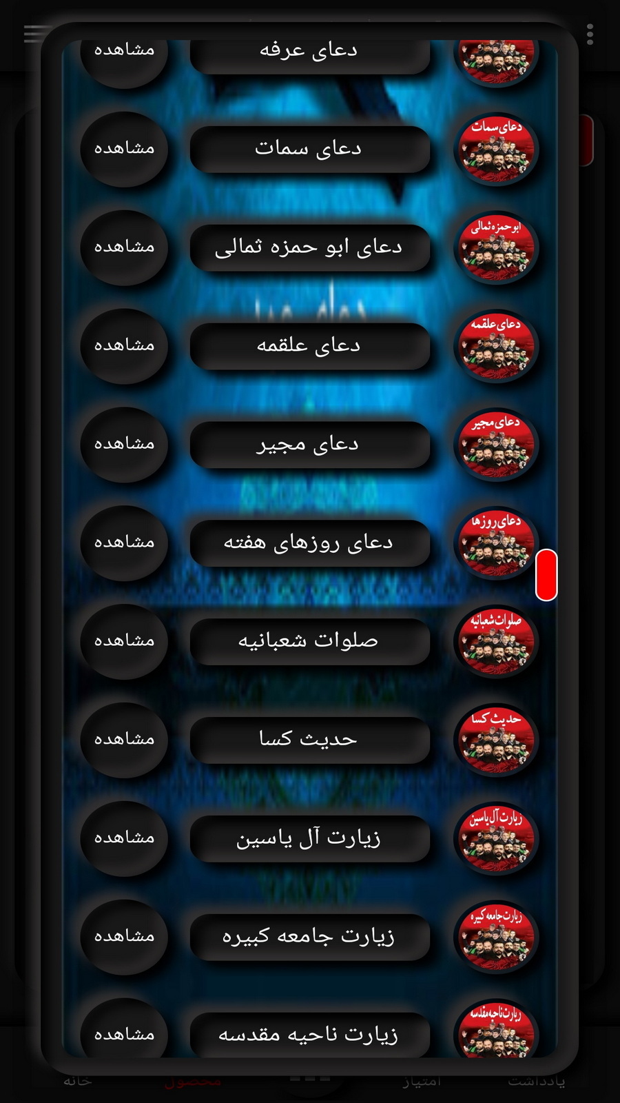 اسکرین شات 5 برنامه دعای عهد(علی فانی+ترجمه)