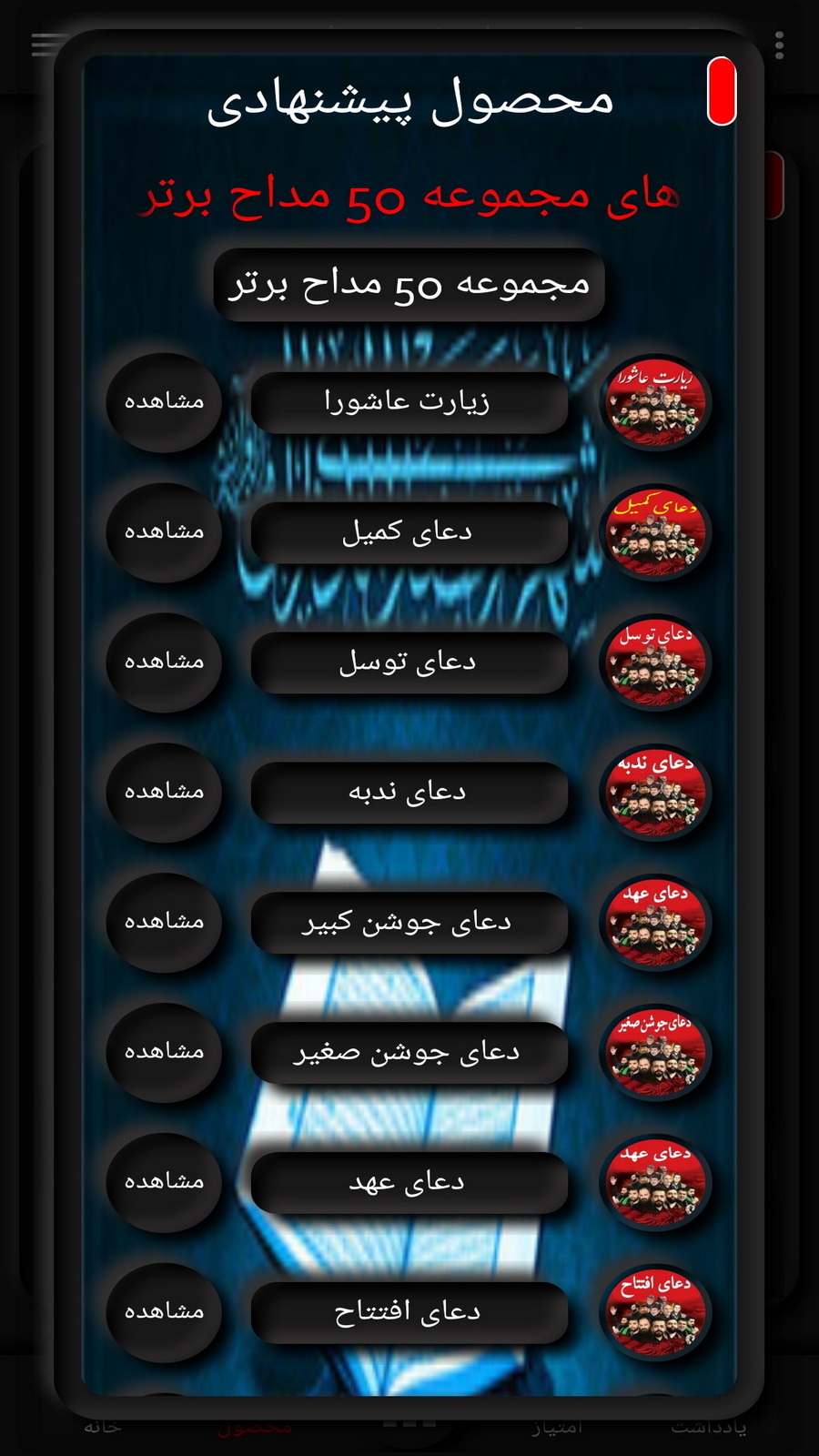 اسکرین شات 4 برنامه دعای عهد(علی فانی+ترجمه)