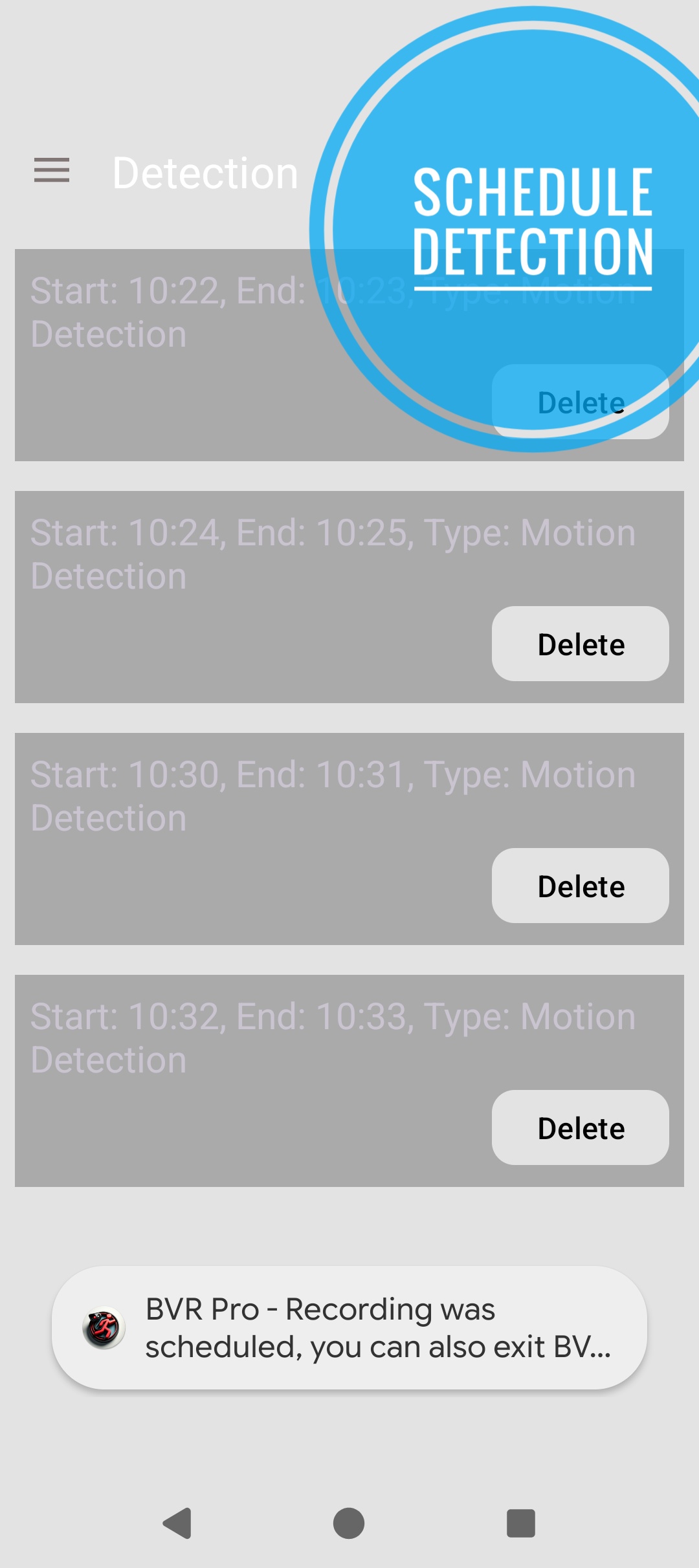 اسکرین شات 4 برنامه Background Video Recorder Pro