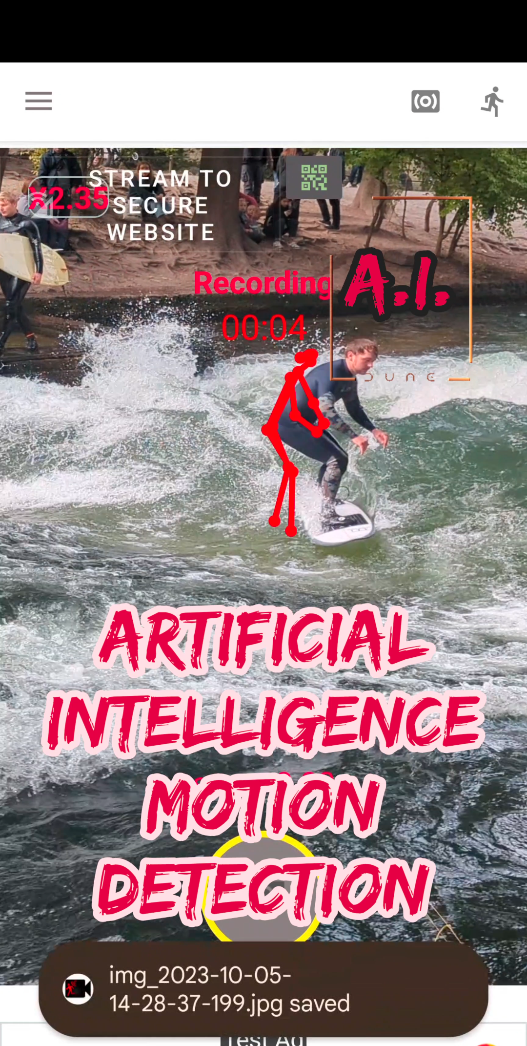 اسکرین شات 8 برنامه Motion Detector A.I.