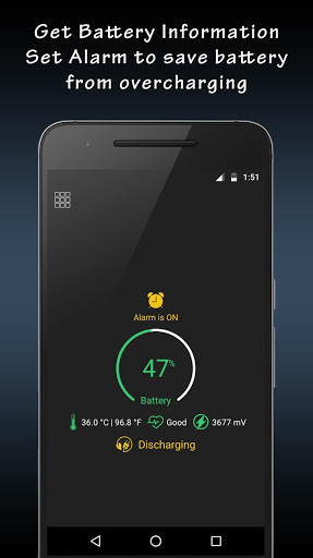 اسکرین شات 1 برنامه Battery Full Alarm