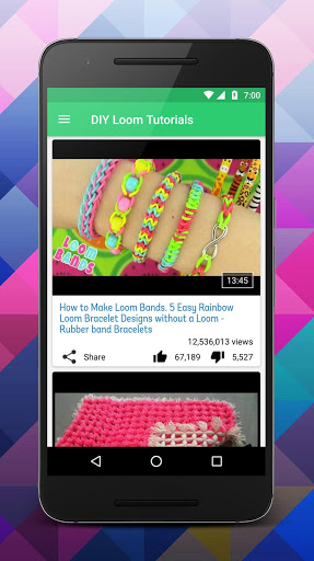 اسکرین شات 4 برنامه DIY Loom Tutorials Videos
