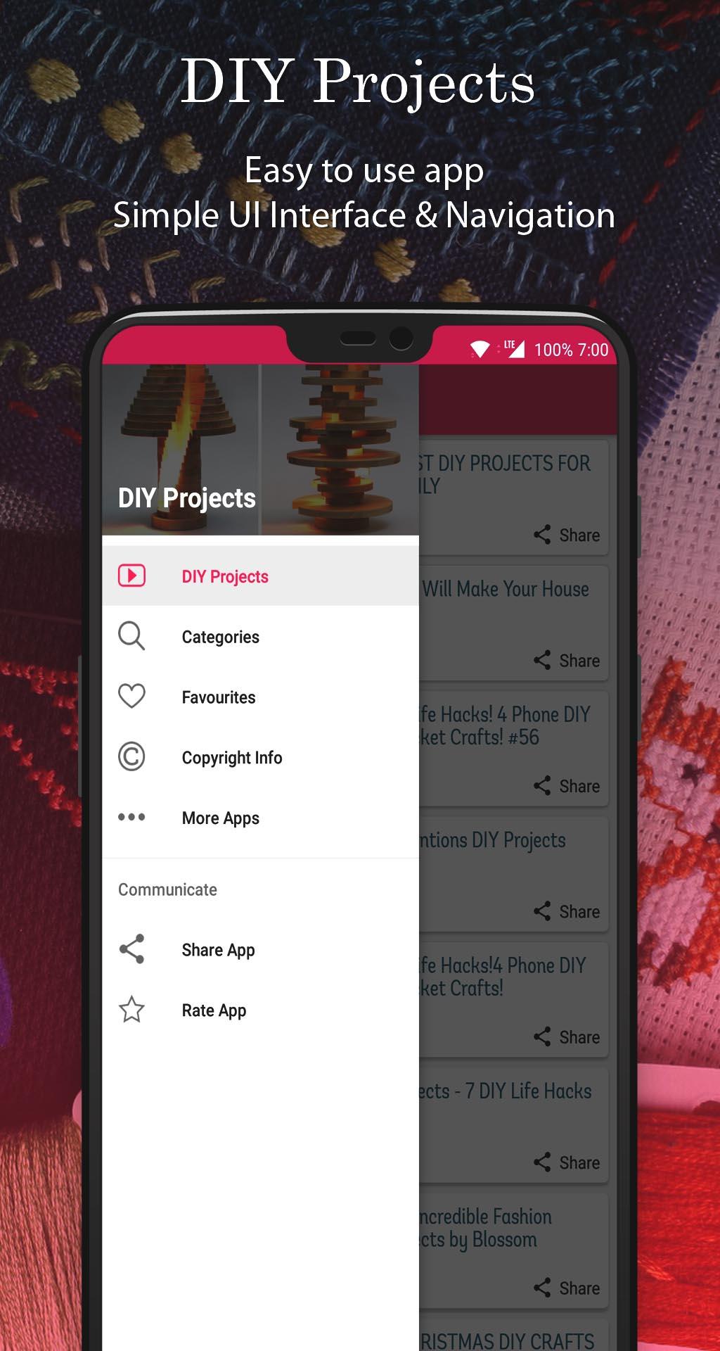 اسکرین شات 3 برنامه DIY Projects