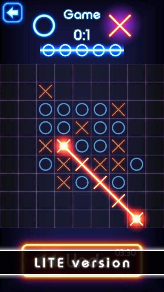 اسکرین شات 4 بازی Tic Tac Toe glow - Puzzle Game