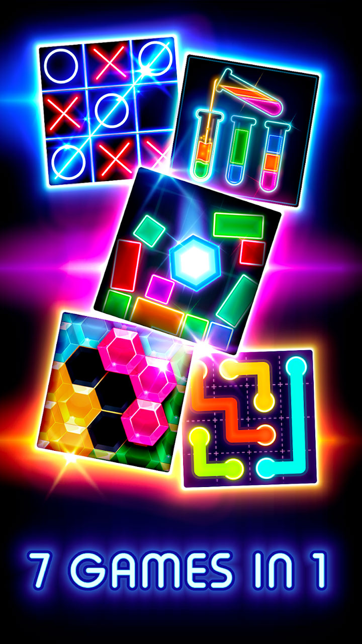 اسکرین شات 3 برنامه Tic Tac Toe Glow