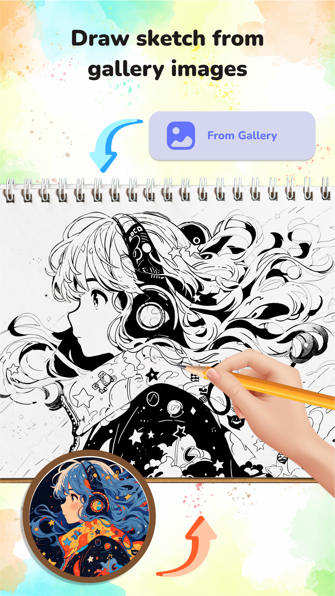 اسکرین شات 3 برنامه AR Draw Sketch & Paint