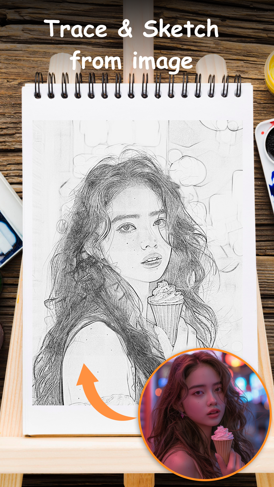 اسکرین شات 4 برنامه AR Draw to Sketch Photo