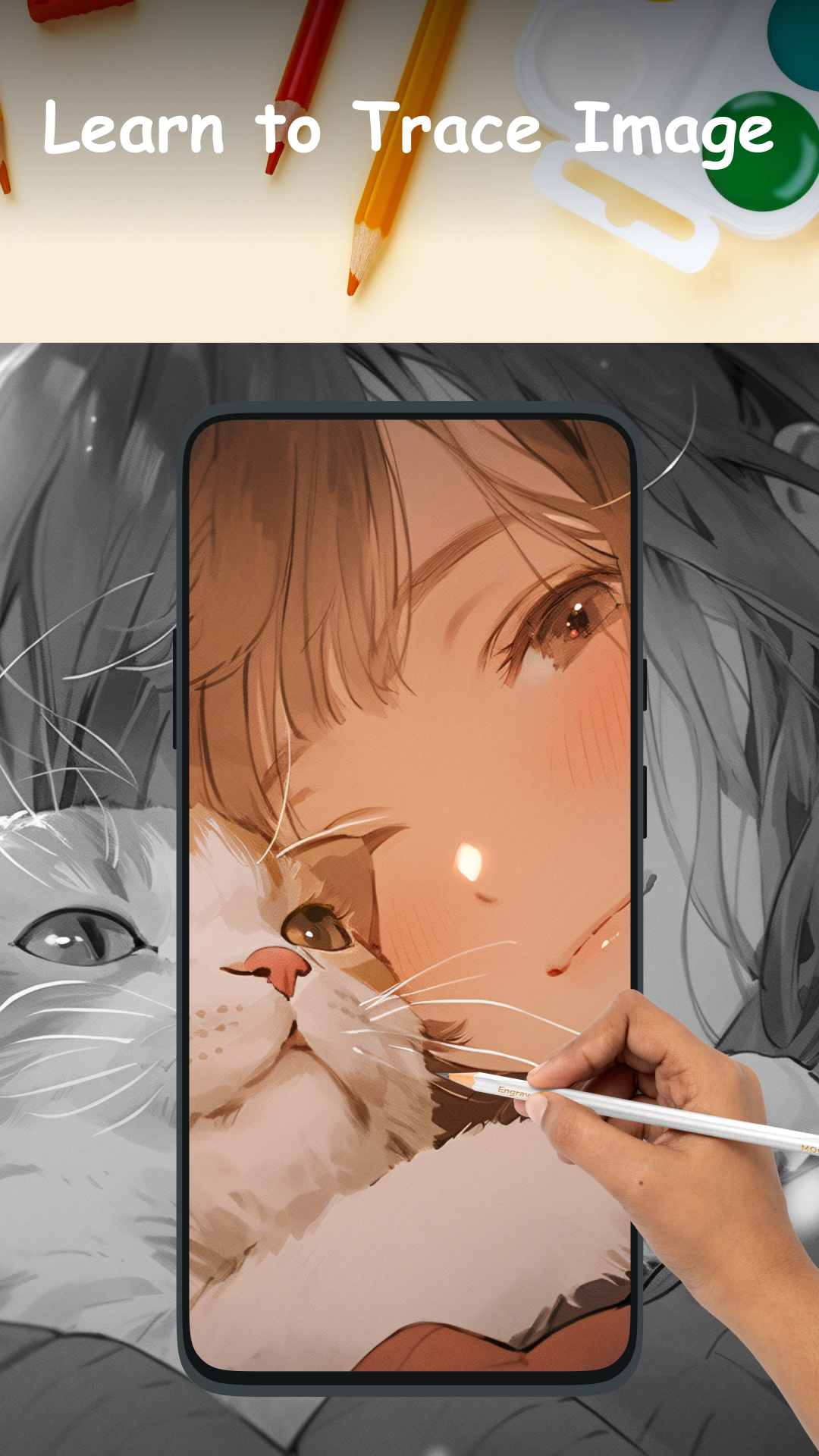 اسکرین شات 1 برنامه AR Draw to Sketch Photo