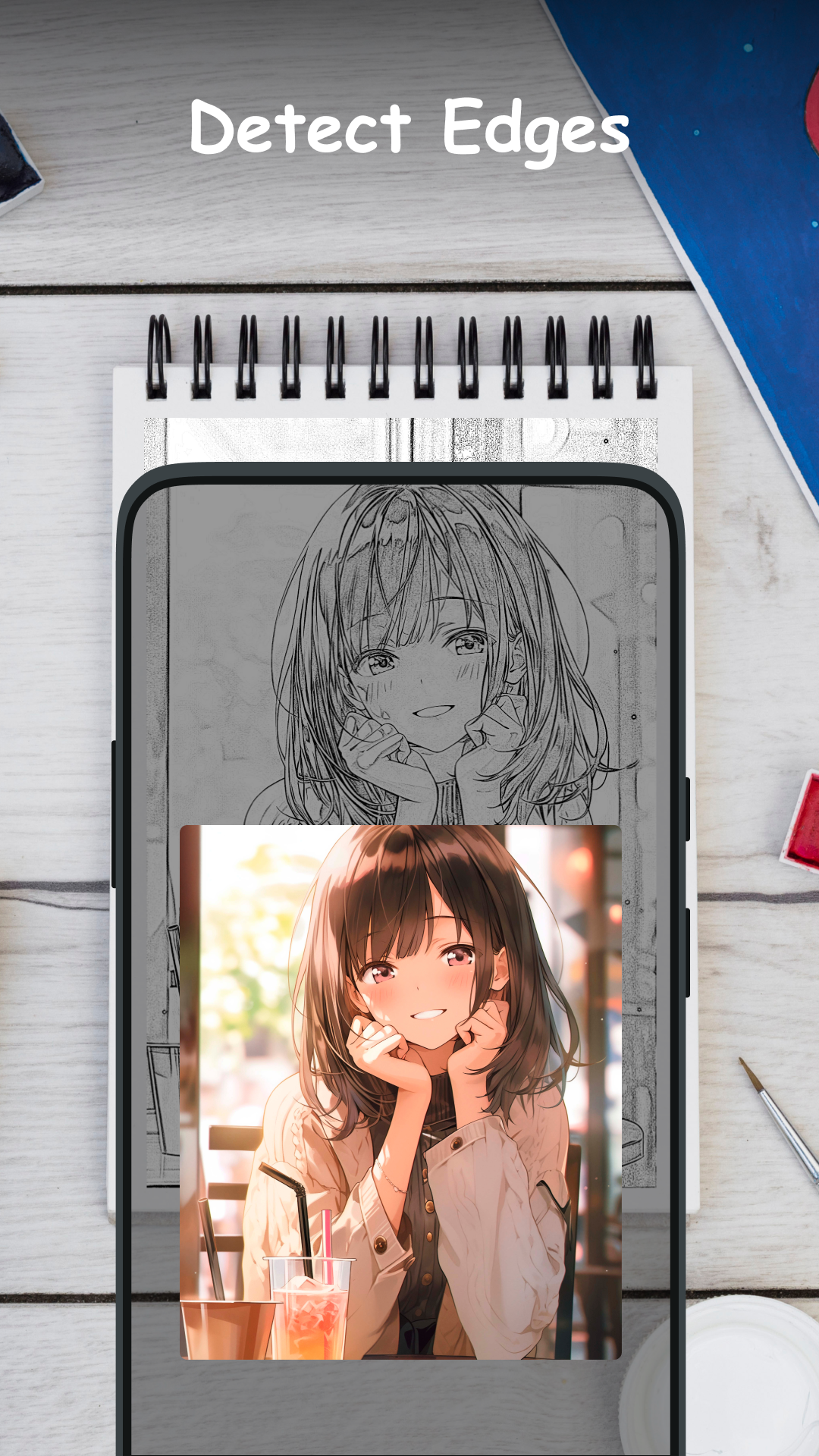 اسکرین شات 3 برنامه AR Draw to Sketch Photo