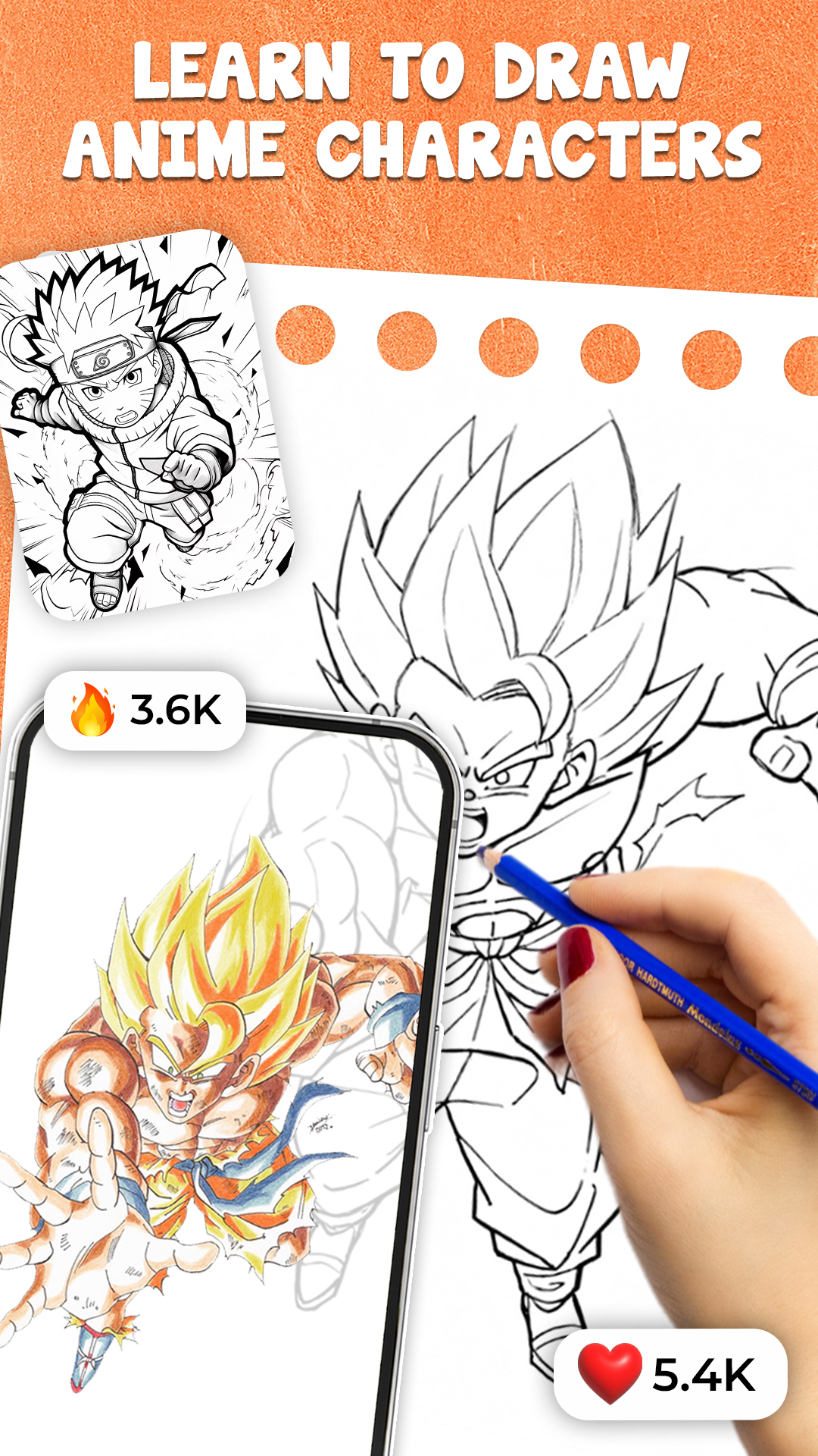 اسکرین شات 1 برنامه AR Drawing Anime Sketch