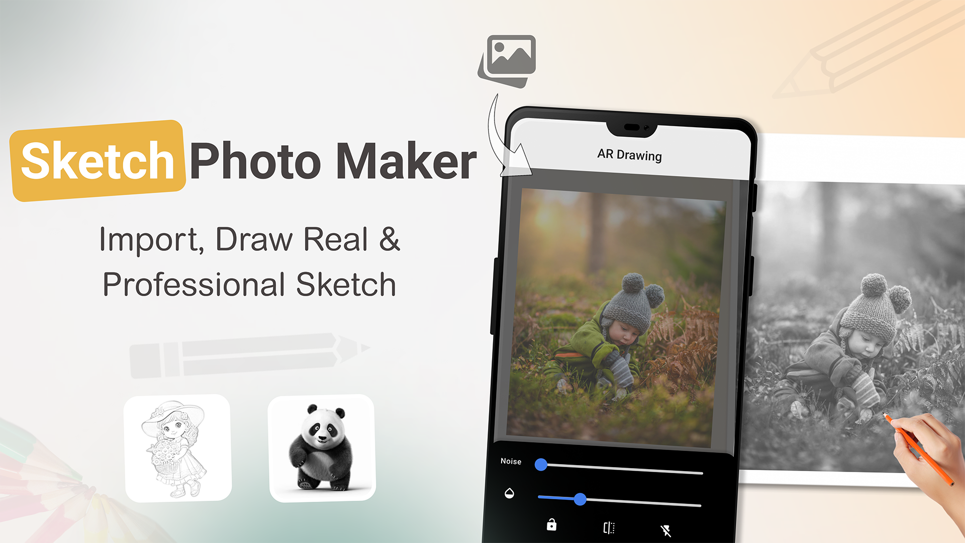 اسکرین شات 5 برنامه Draw AR Sketch: Trace App
