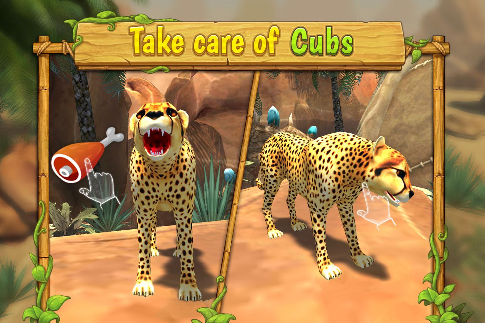 اسکرین شات 4 بازی Cheetah Family Animal Sim