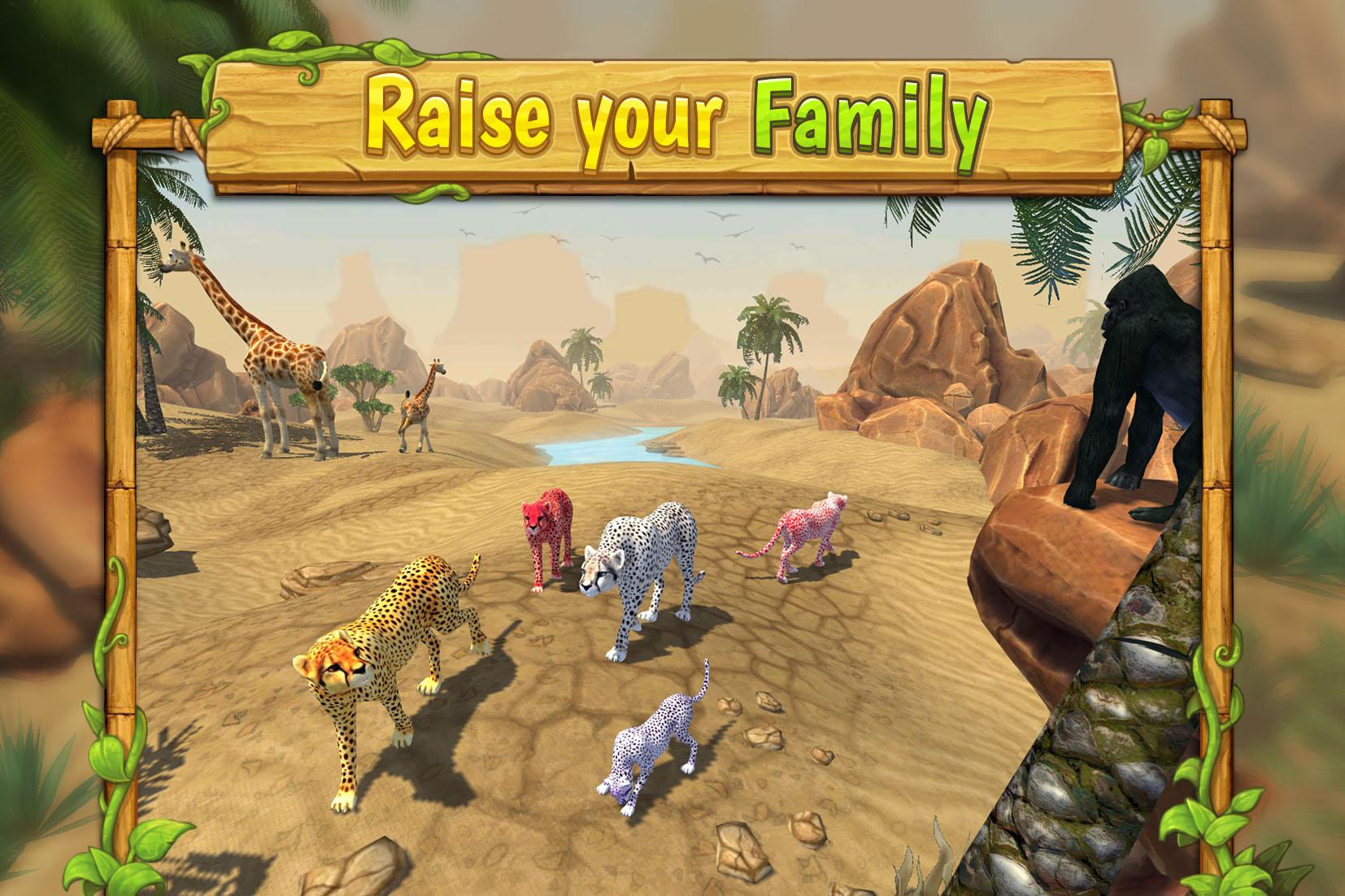 اسکرین شات 1 بازی Cheetah Family Animal Sim