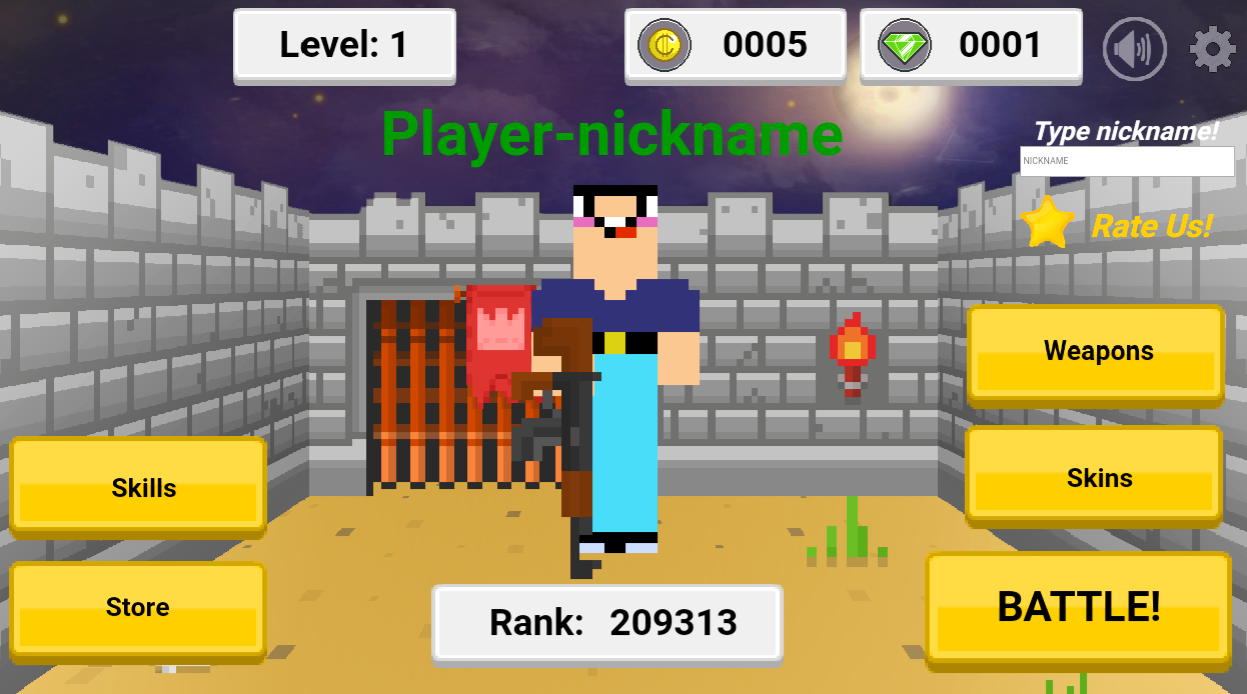 اسکرین شات 1 بازی Arena: Noob vs Pro