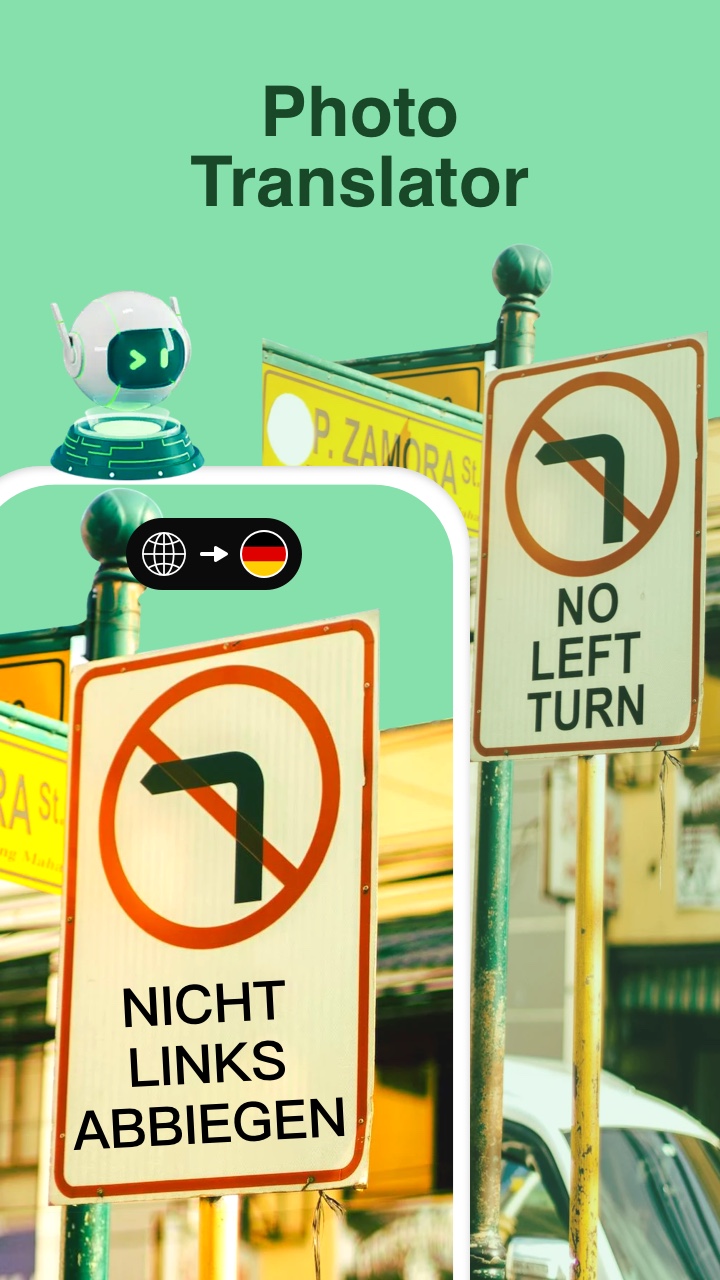 اسکرین شات 3 برنامه Photo Translator: Translate AI