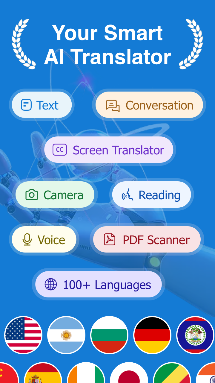 اسکرین شات 1 برنامه Photo Translator: Translate AI
