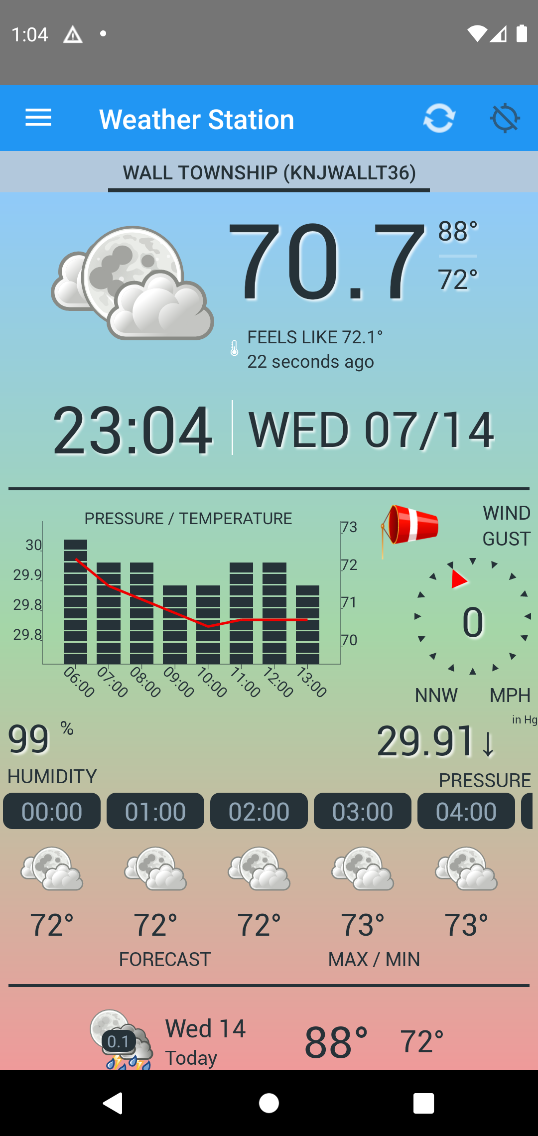 اسکرین شات 1 برنامه Weather Station