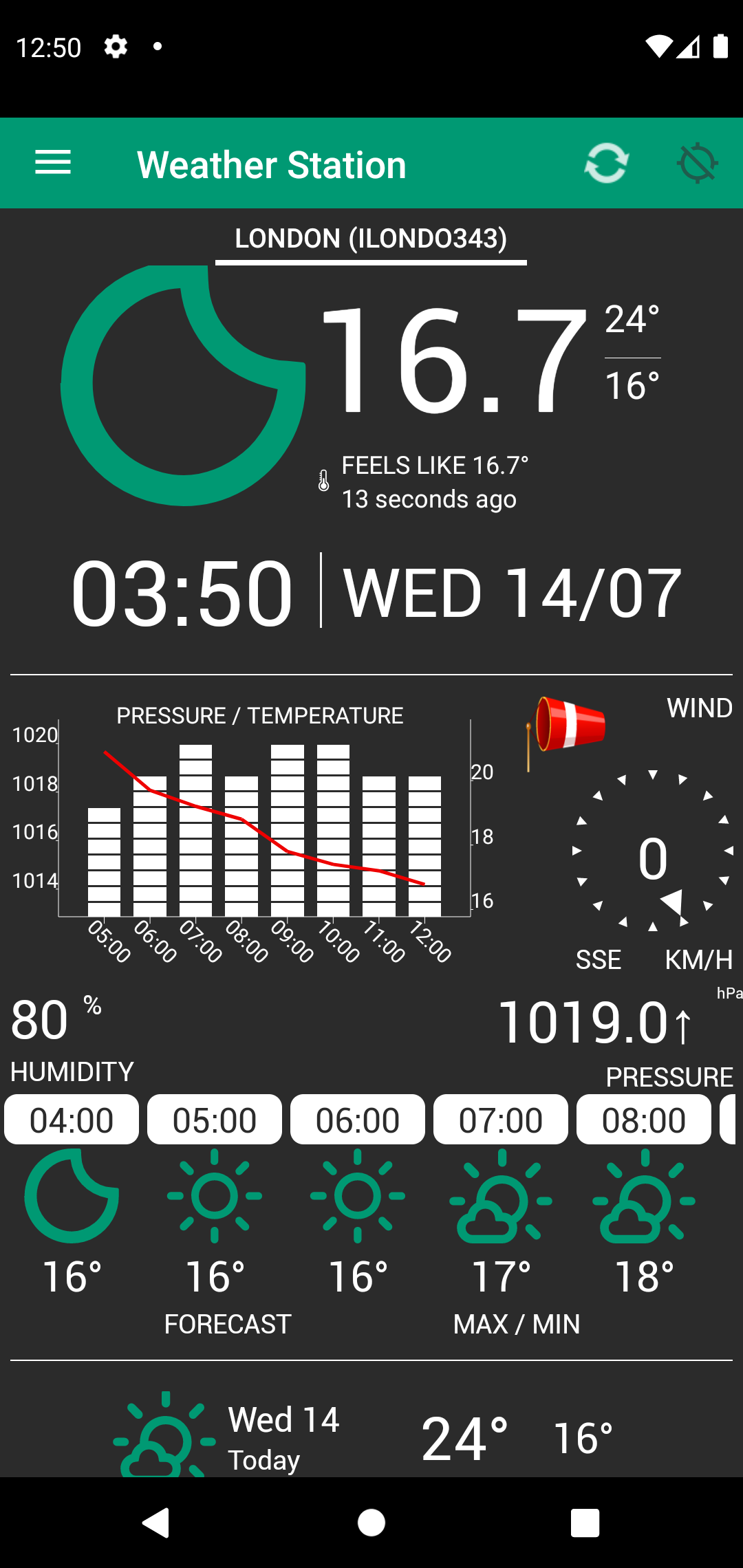 اسکرین شات 4 برنامه Weather Station