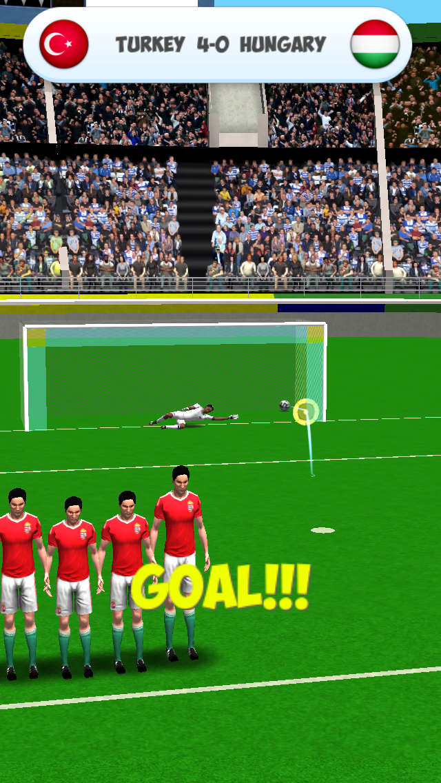 اسکرین شات 1 بازی EURO FREEKICK TOURNAMENT