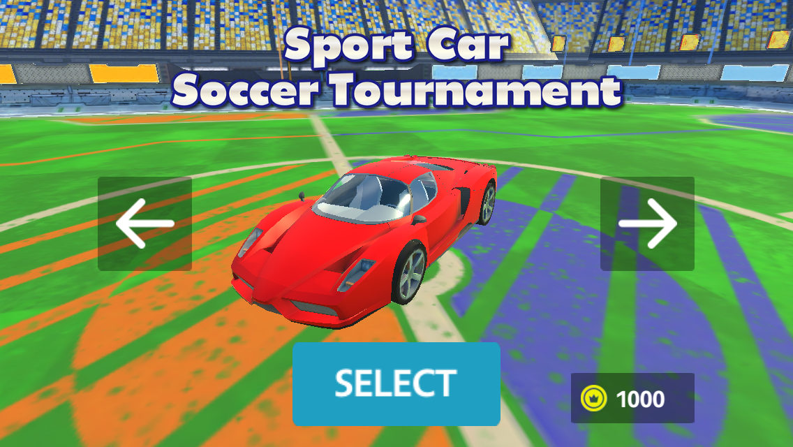 اسکرین شات 2 بازی Sport Car Soccer Tournament 3D