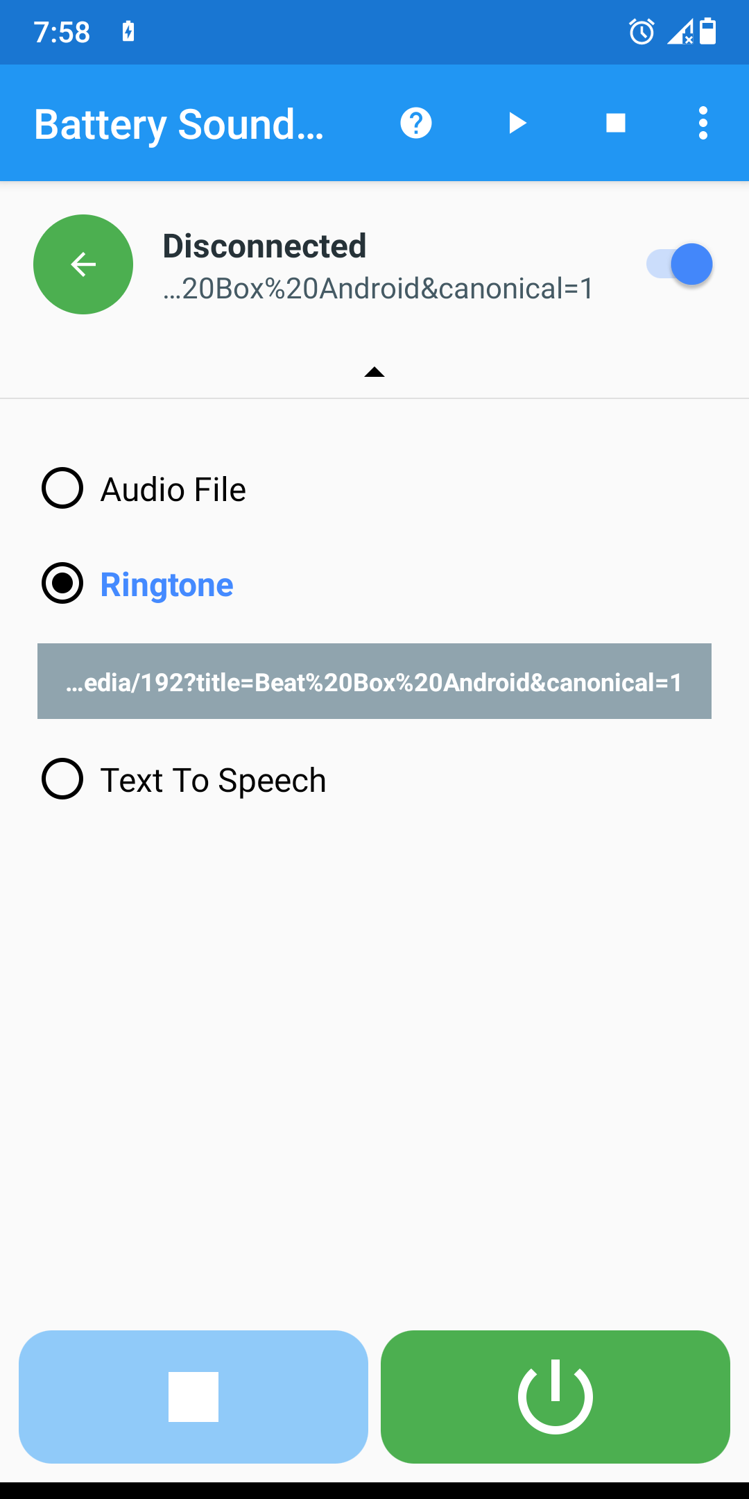 اسکرین شات 5 برنامه Battery Sound Alert