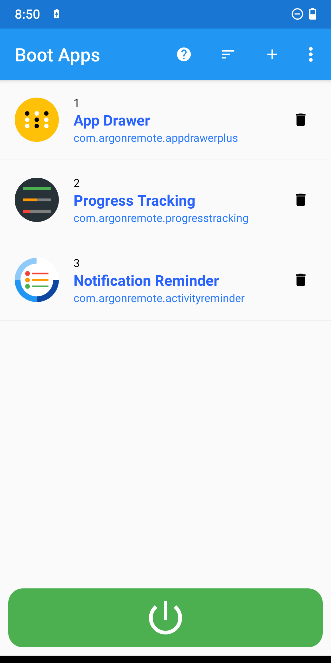 اسکرین شات 1 برنامه Boot Apps
