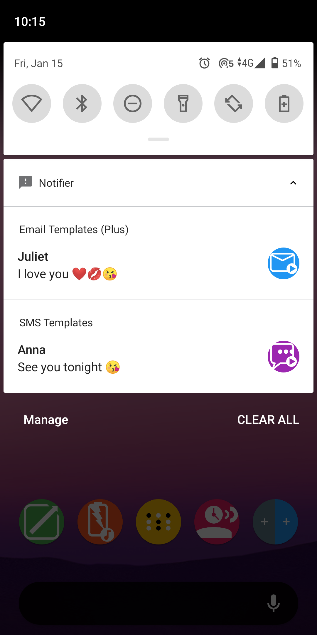 اسکرین شات 6 برنامه Fake Notifications