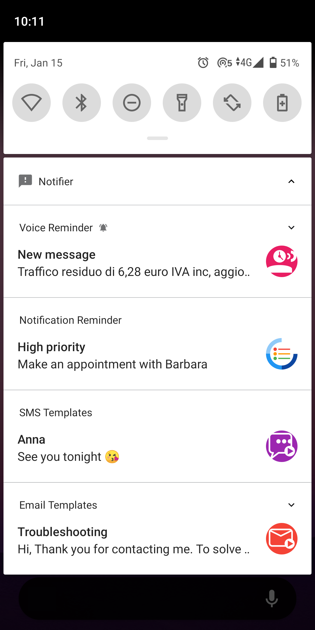 اسکرین شات 3 برنامه Fake Notifications