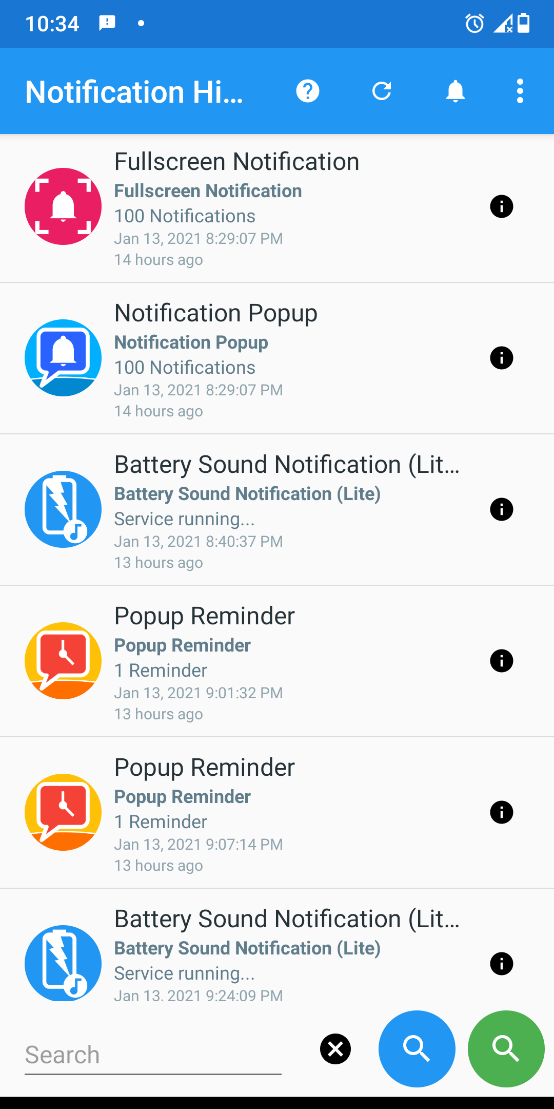 اسکرین شات 7 برنامه Notification History Log