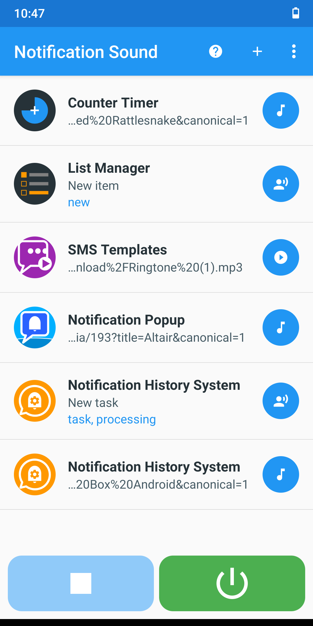 اسکرین شات 6 برنامه Notification Sound Manager