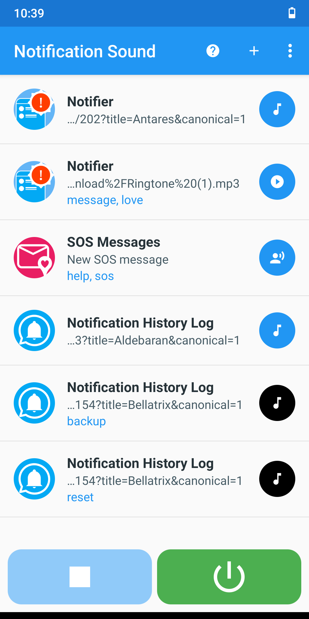 اسکرین شات 2 برنامه Notification Sound Manager