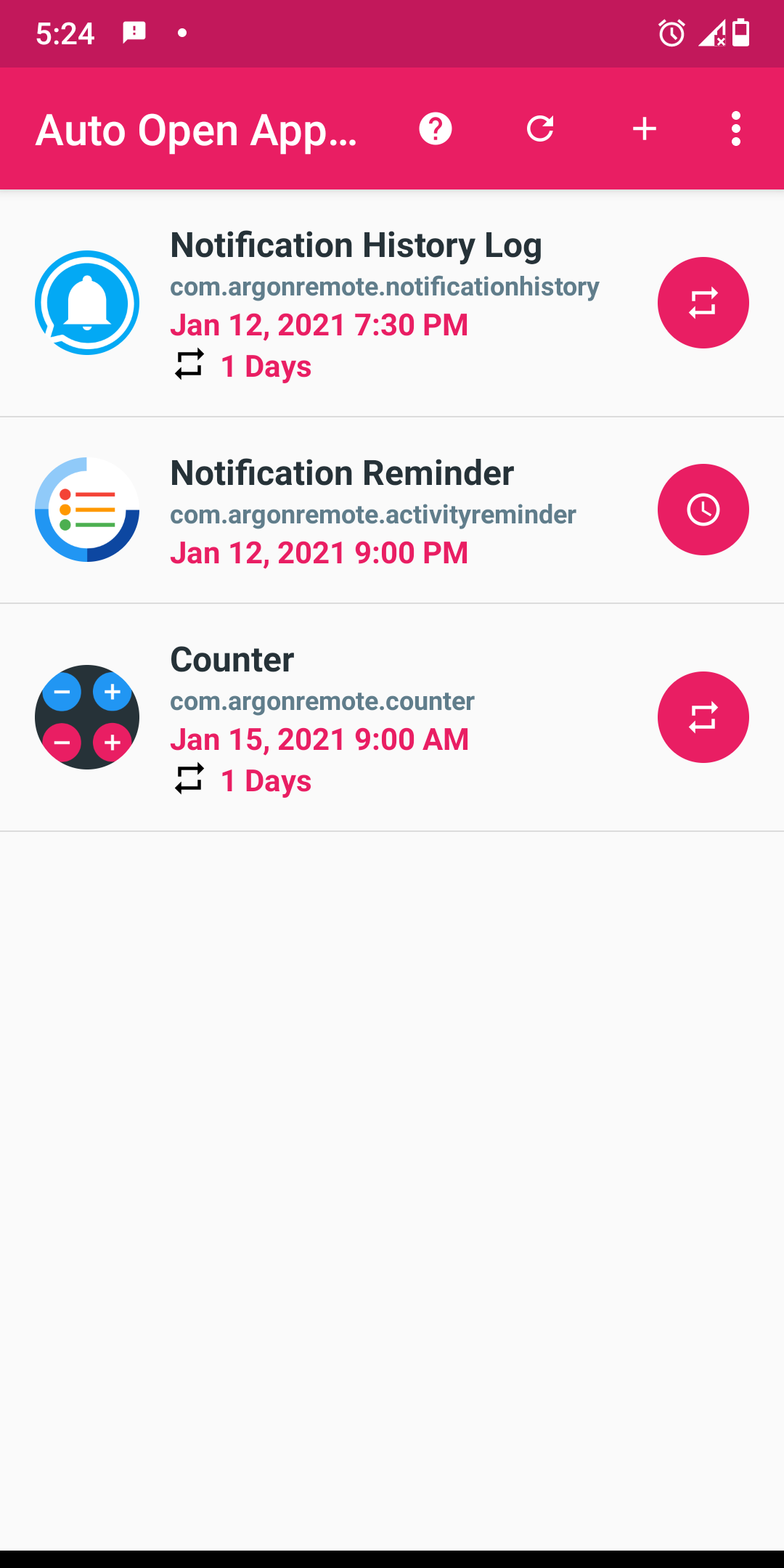 اسکرین شات 8 برنامه Open App Scheduler