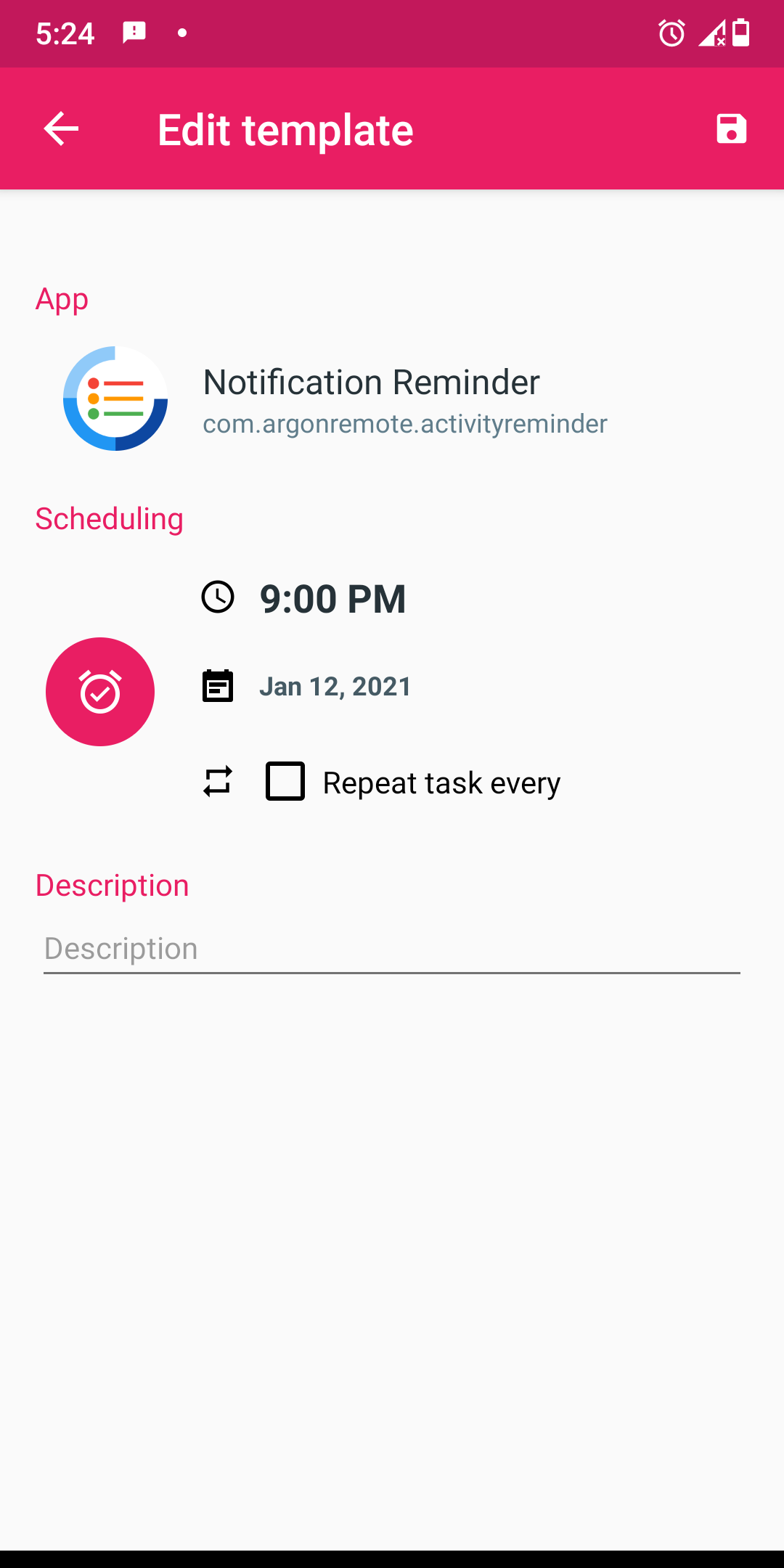 اسکرین شات 3 برنامه Open App Scheduler