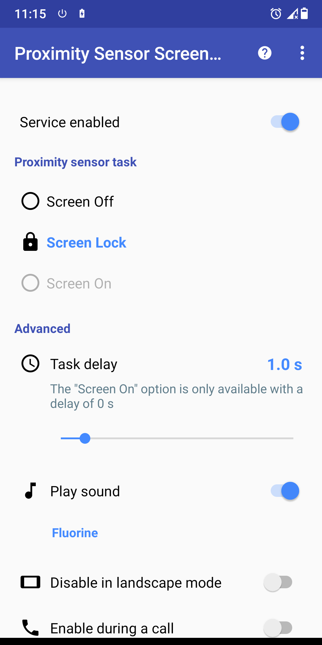 اسکرین شات 4 برنامه Proximity Sensor Screen Lock