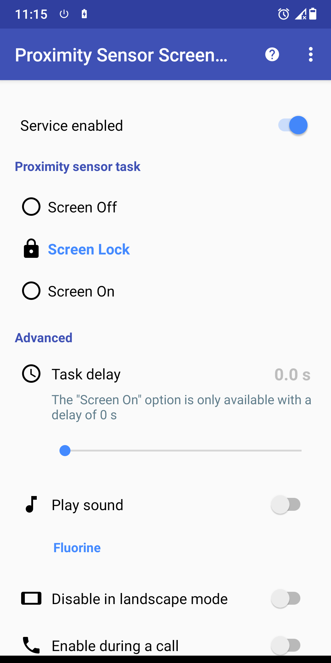 اسکرین شات 2 برنامه Proximity Sensor Screen Lock