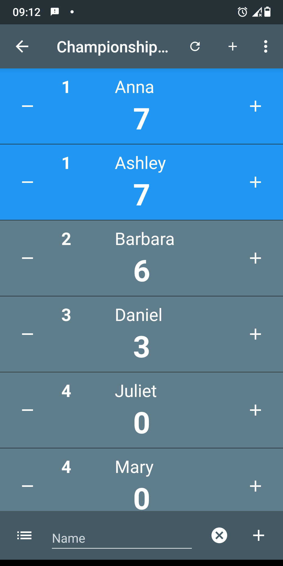 اسکرین شات 2 برنامه Multi Score Counter