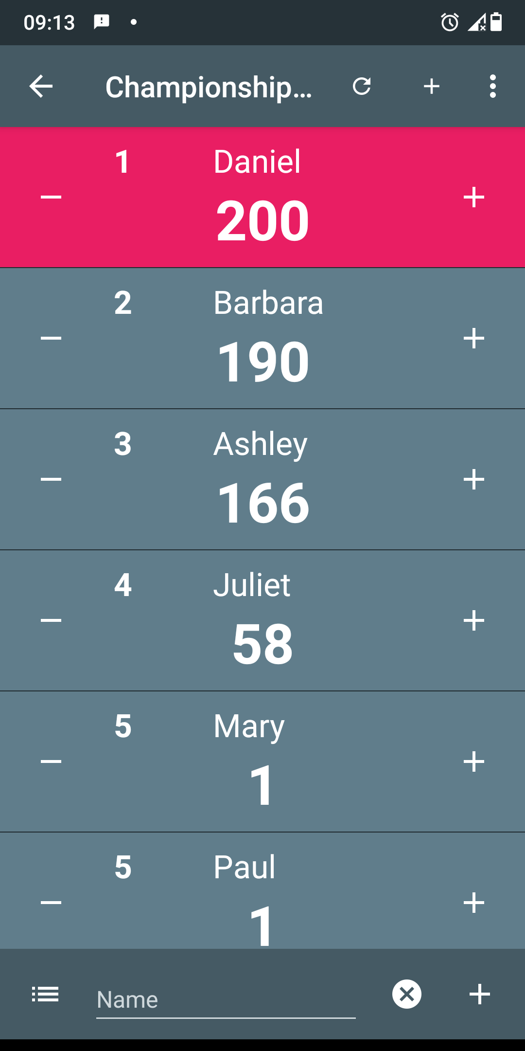 اسکرین شات 3 برنامه Multi Score Counter