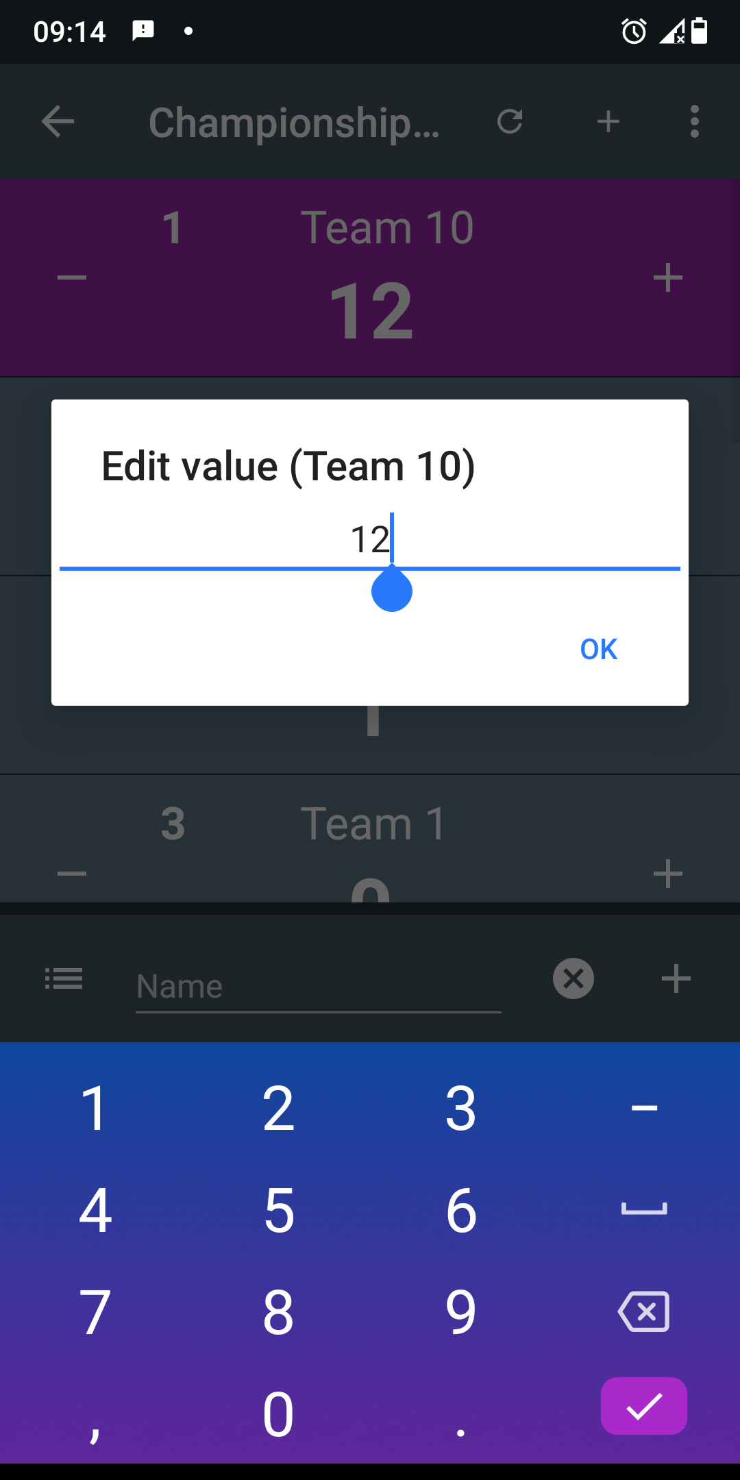 اسکرین شات 4 برنامه Multi Score Counter